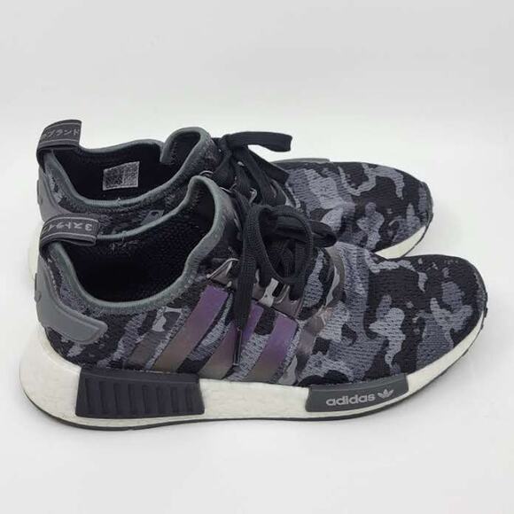 Adidas NMD_R1  Mens Athletic Running Shoes Grey Camo GV8797 Size 7 US 40 FR main image 14